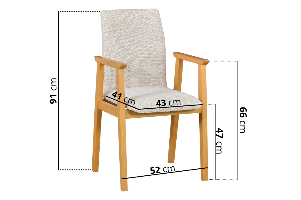 Krzesło FOTEL 1 kasztan / 3B