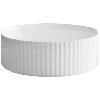 Biala-okragla-umywalka-nablatowa-ryflowana-VERONA-Veldman-z-czarna-bateria_2