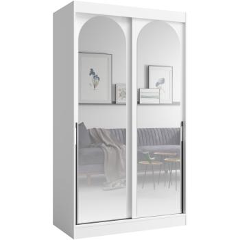 Szafa przesuwna 120 MOGI biała + czarny