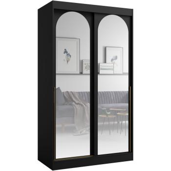 Szafa przesuwna 120 MOGI czarna + złoty