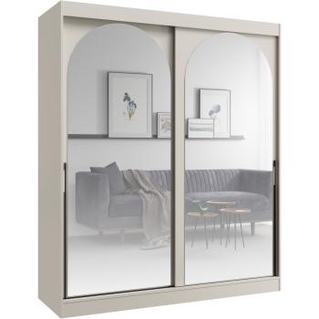 Szafa przesuwna 180 MOGI kaszmir + czarny