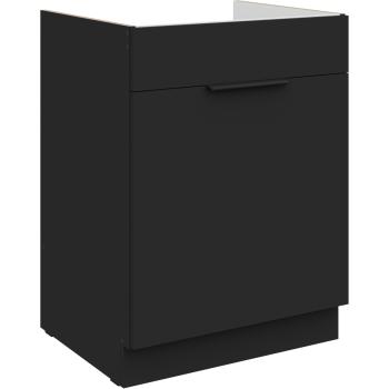 Szafka dolna pod zlew z szufladą 60 SILVIA 05 czarny