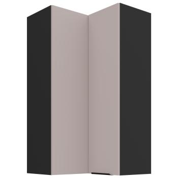 Szafka górna narożna 60 SILVIA 67 czarny / kaszmir