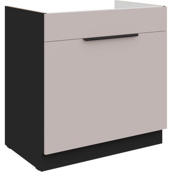 Szafka dolna pod zlew z szufladą 80 SILVIA 02 czarny / kaszmir