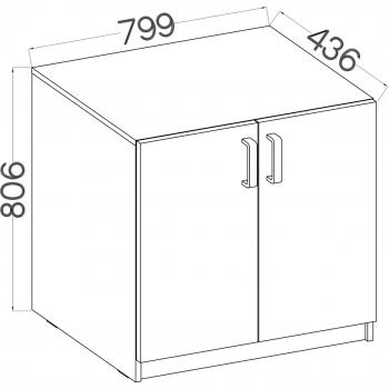 Wymiary: Komoda MALTIS MT02
