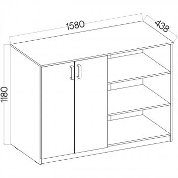 Wymiary: Komoda MALTIS MT23