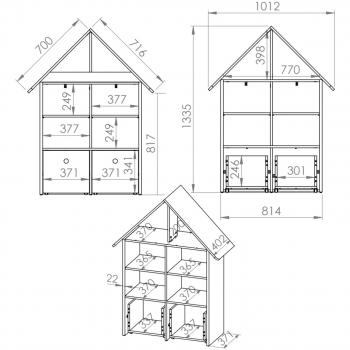 Wymiary: Regał CESAR CS13