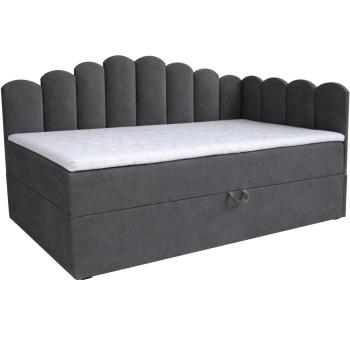 Łóżko dziecięce tapicerowane 80x160 NELA royal 38 prawe