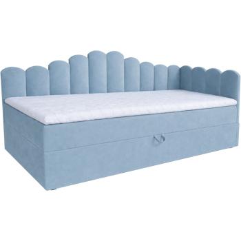 Łóżko dziecięce tapicerowane 90x200 NELA royal 48 prawe